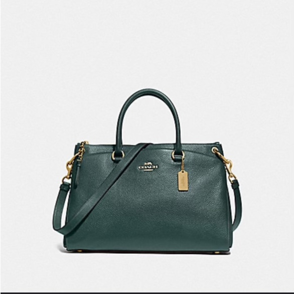 NWT Green Coach Handbag